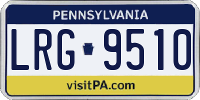 PA license plate LRG9510