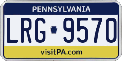 PA license plate LRG9570