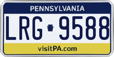 PA license plate LRG9588