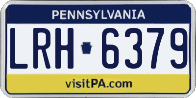 PA license plate LRH6379