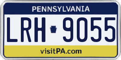 PA license plate LRH9055