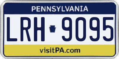 PA license plate LRH9095