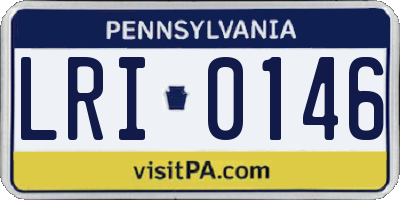 PA license plate LRI0146