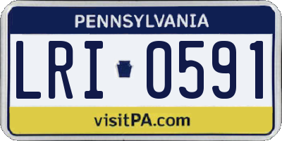 PA license plate LRI0591