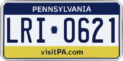 PA license plate LRI0621