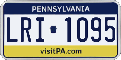 PA license plate LRI1095