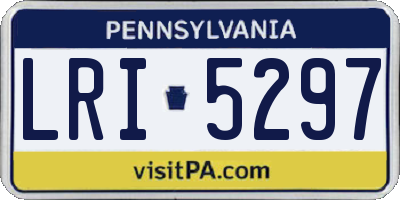 PA license plate LRI5297