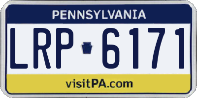 PA license plate LRP6171