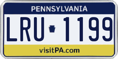 PA license plate LRU1199