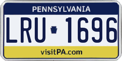 PA license plate LRU1696