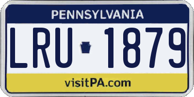 PA license plate LRU1879