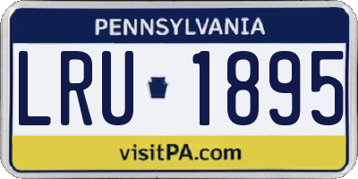 PA license plate LRU1895