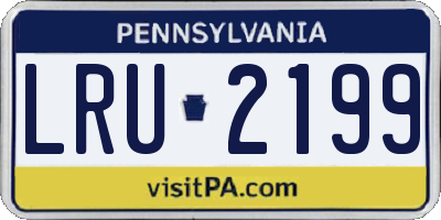 PA license plate LRU2199