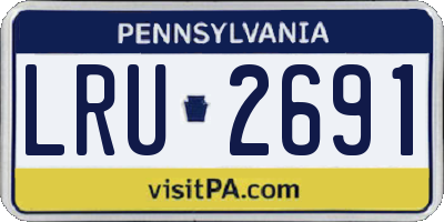 PA license plate LRU2691