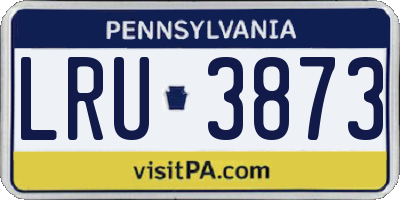 PA license plate LRU3873