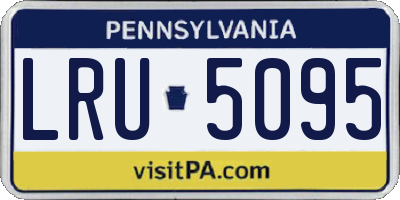 PA license plate LRU5095