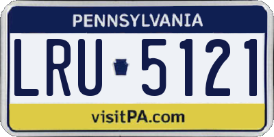 PA license plate LRU5121