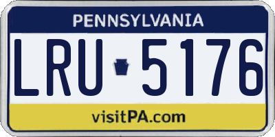 PA license plate LRU5176
