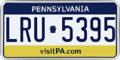 PA license plate LRU5395