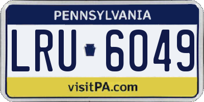 PA license plate LRU6049