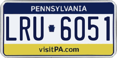 PA license plate LRU6051