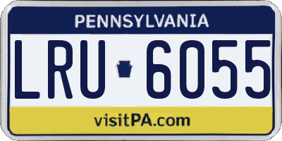 PA license plate LRU6055