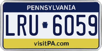 PA license plate LRU6059