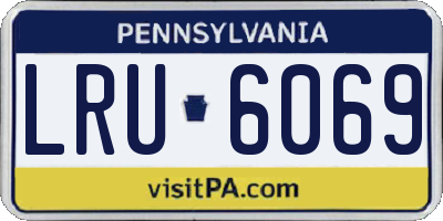 PA license plate LRU6069