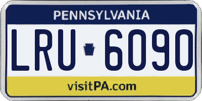 PA license plate LRU6090