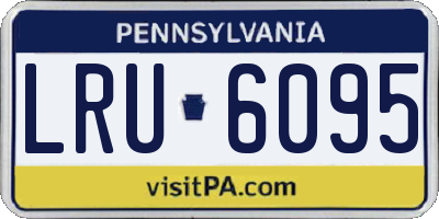 PA license plate LRU6095