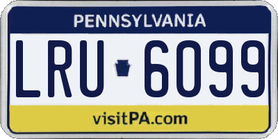 PA license plate LRU6099