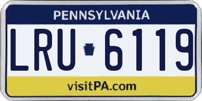 PA license plate LRU6119