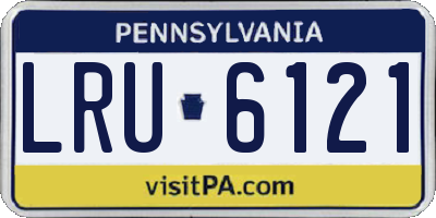 PA license plate LRU6121