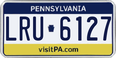 PA license plate LRU6127