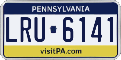 PA license plate LRU6141