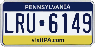 PA license plate LRU6149