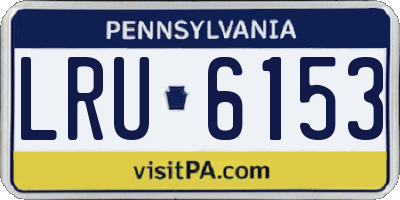 PA license plate LRU6153
