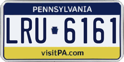 PA license plate LRU6161