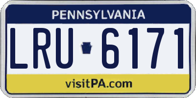 PA license plate LRU6171