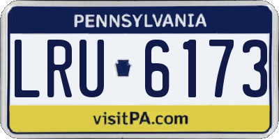 PA license plate LRU6173