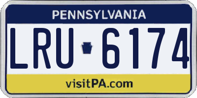 PA license plate LRU6174