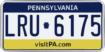 PA license plate LRU6175