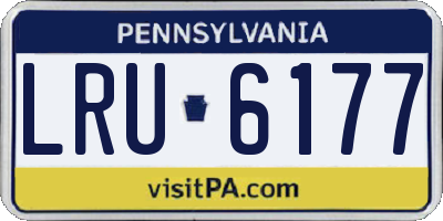 PA license plate LRU6177