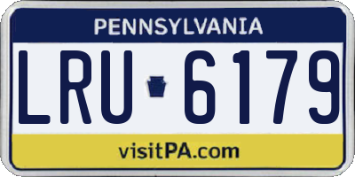 PA license plate LRU6179