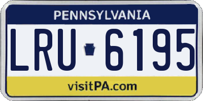 PA license plate LRU6195