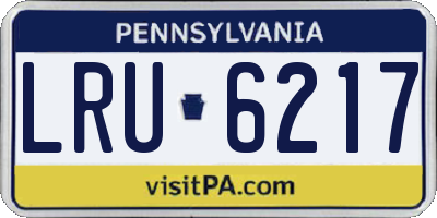 PA license plate LRU6217