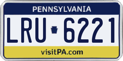 PA license plate LRU6221