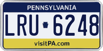 PA license plate LRU6248