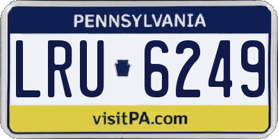 PA license plate LRU6249