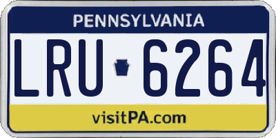 PA license plate LRU6264